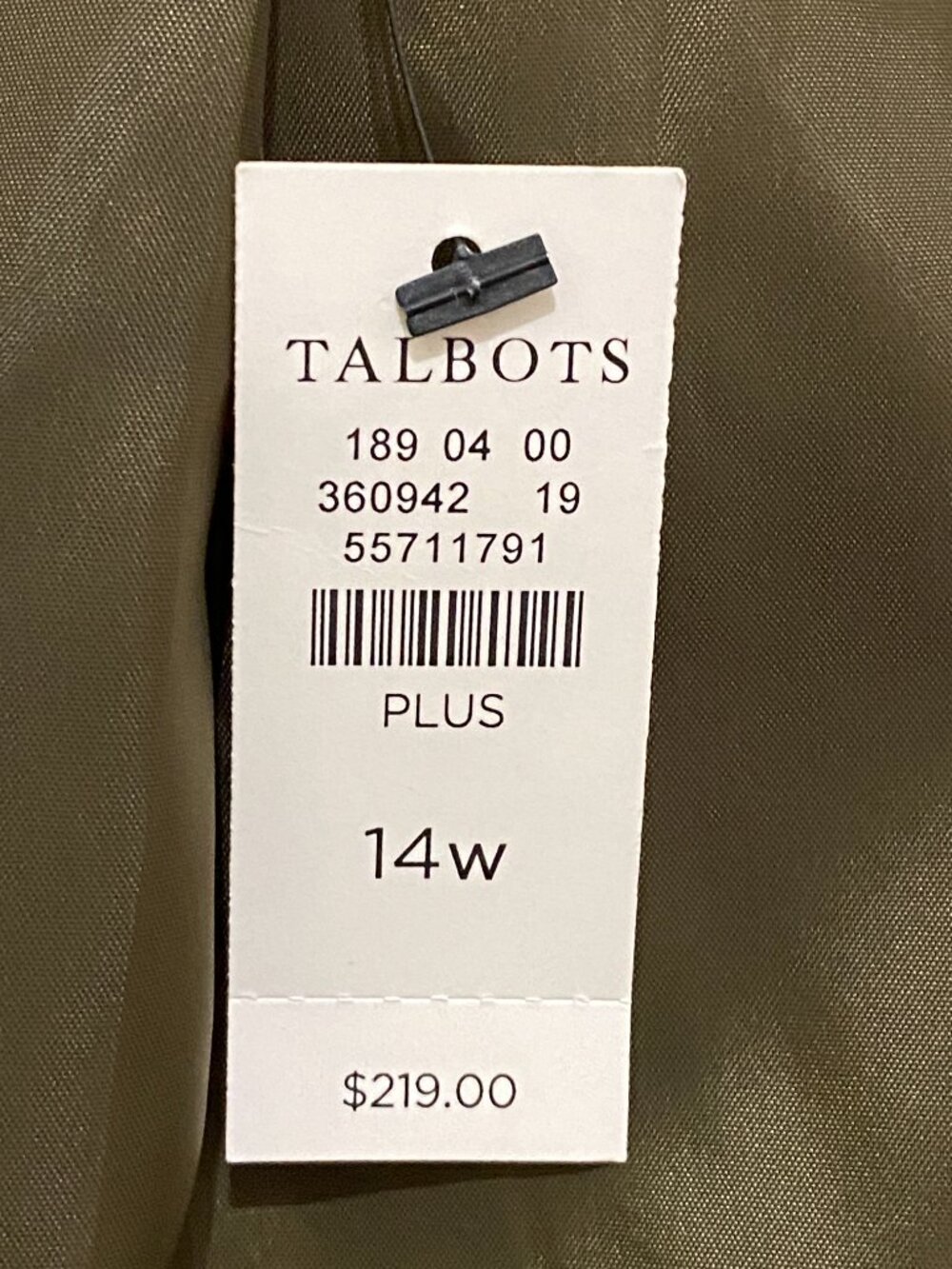 NWT Talbots Sz 14W Womens Wool Blend Jacket Button Front Pockets 2 Pockets Check - Picture 13 of 13